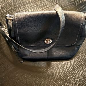 Coach crossbody turn lock leather bag